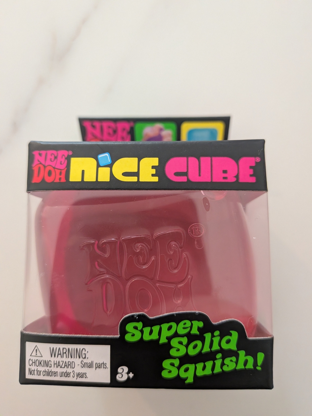 Needoh Nice Cube Super Solid Squish - Pink